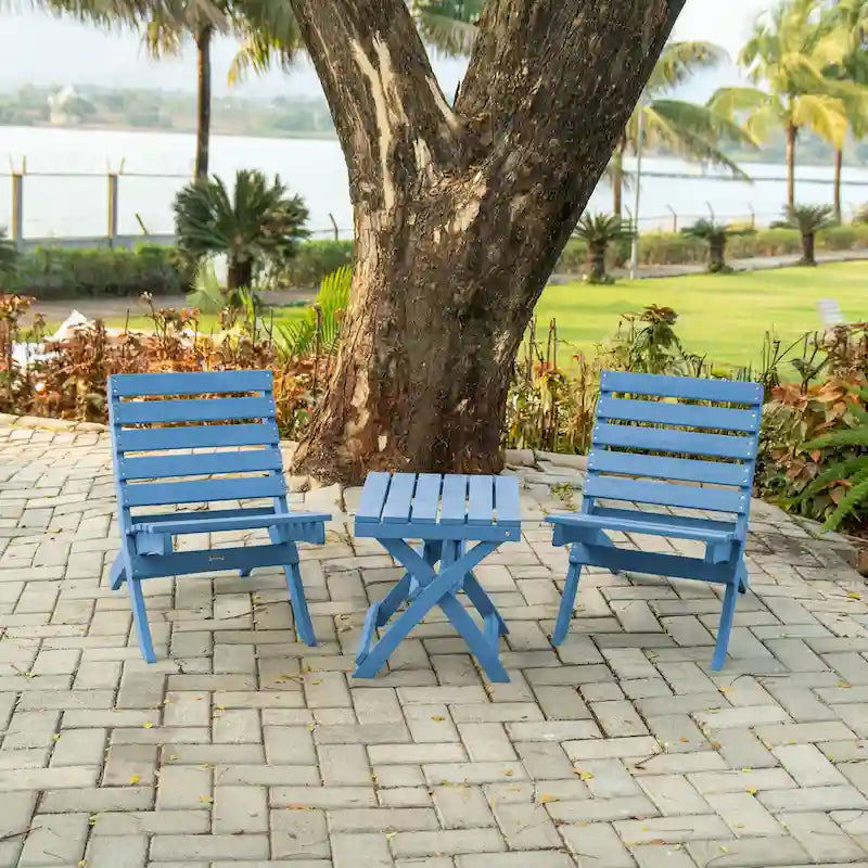 Versailles Fully Assembed All-Weather HDPE Outdoor Folding Patio Chair