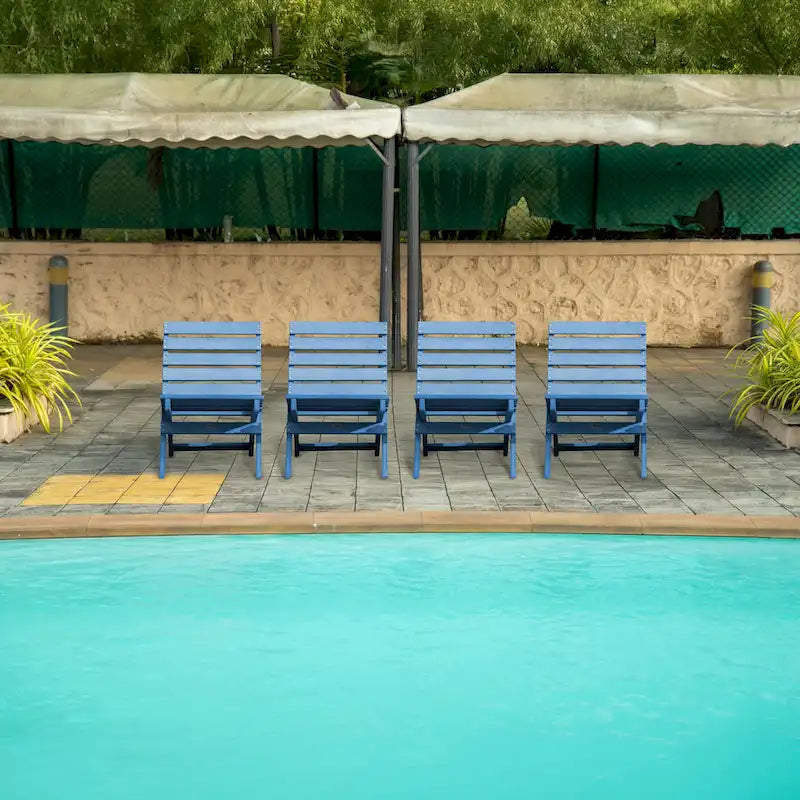Versailles Fully Assembed All-Weather HDPE Outdoor Folding Patio Chair