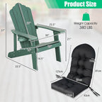 Costway Adirondack Chair HIPS Adirondack Chair with Cup Holder & - See Details
