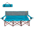 Costway Oversized 3 Person Camping Chair Portable Folding Camp Couch - See Details