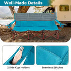 Costway Oversized 3 Person Camping Chair Portable Folding Camp Couch - See Details