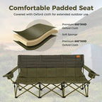 Costway Oversized 3 Person Camping Chair Portable Folding Camp Couch - See Details