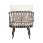 4-Piece Outdoor Patio Furniture Set, All Weather Sectional Furniture Set with Woven Rope Chairs and Coffee Table