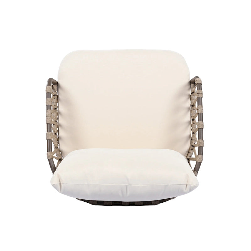 4-Piece Outdoor Patio Furniture Set, All Weather Sectional Furniture Set with Woven Rope Chairs and Coffee Table