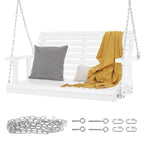 Wooden Porch Swing Heavy Duty Swing Chair Bench with Hanging Chains for Outdoors