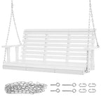 Wooden Porch Swing Heavy Duty Swing Chair Bench with Hanging Chains for Outdoors