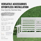 Wooden Porch Swing Heavy Duty Swing Chair Bench with Hanging Chains for Outdoors
