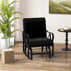 Costway 2 PCS Patio Rocking Chair with Cushion Heavy-Duty Metal Frame - 2 PCS