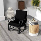 Costway 2 PCS Patio Rocking Chair with Cushion Heavy-Duty Metal Frame - 2 PCS