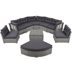 Patio Furniture Set Outdoor Furniture Daybed Rattan Sectional Furniture Set Patio Seating Group With Cushions and Center Table