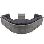 Patio Furniture Set Outdoor Furniture Daybed Rattan Sectional Furniture Set Patio Seating Group With Cushions and Center Table