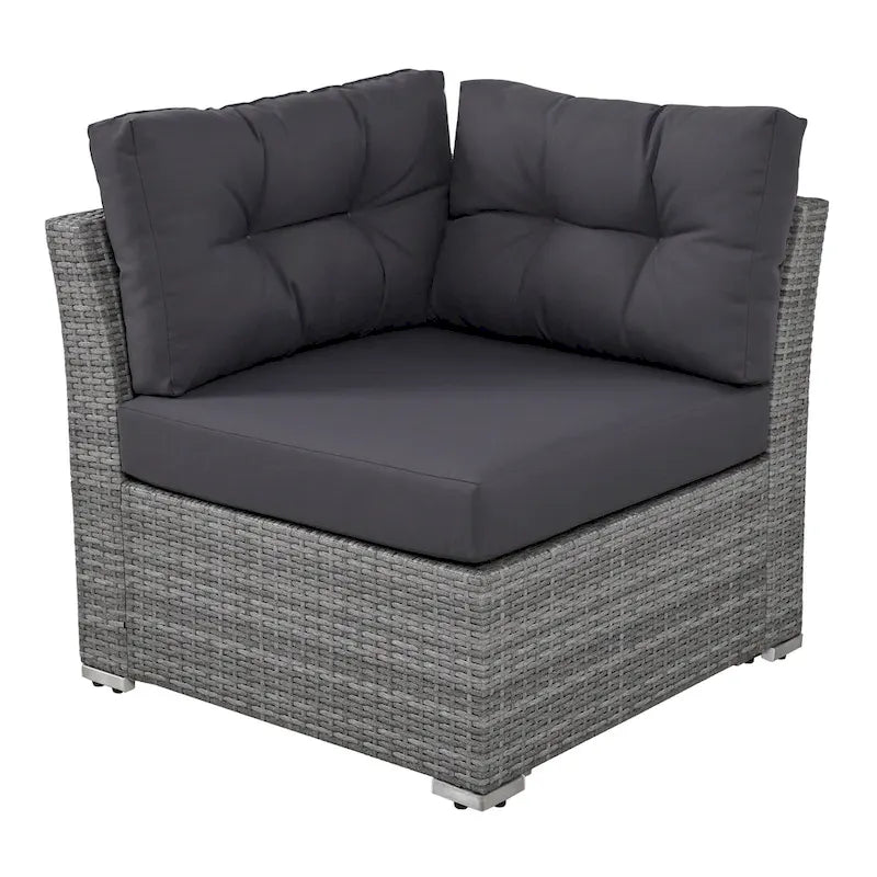 Patio Furniture Set Outdoor Furniture Daybed Rattan Sectional Furniture Set Patio Seating Group With Cushions and Center Table