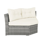 Patio Furniture Set Outdoor Furniture Daybed Rattan Sectional Furniture Set Patio Seating Group With Cushions and Center Table