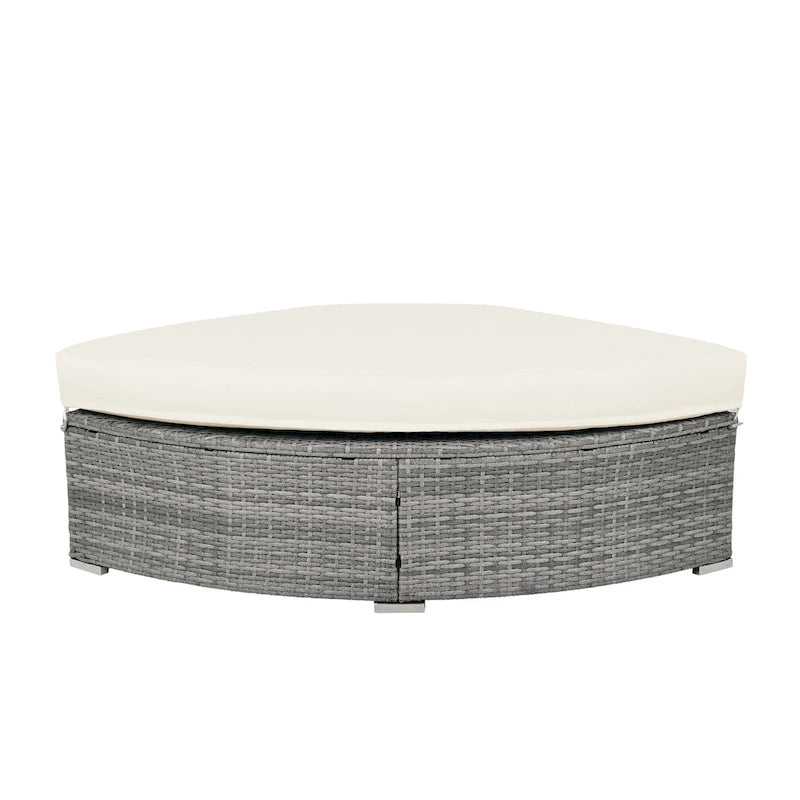 Patio Furniture Set Outdoor Furniture Daybed Rattan Sectional Furniture Set Patio Seating Group With Cushions and Center Table