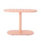 Monalisa 3 Piece Outdoor Bistro Set with 1 Oval Table, 2 Chairs, Pink
