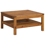 10pc Outdoor Modular Sofa Set, Coffee Table, Solid Acacia Wood, Cream