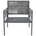 4-Piece Patio Furniture Set, Outdoor Garden Conversation Set with Tempered Glass Table, Deep Seating and Thick Cushion