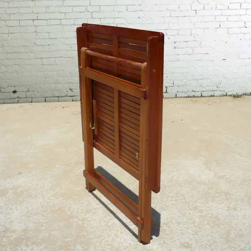 Reddish Brown Folding Bistro Table