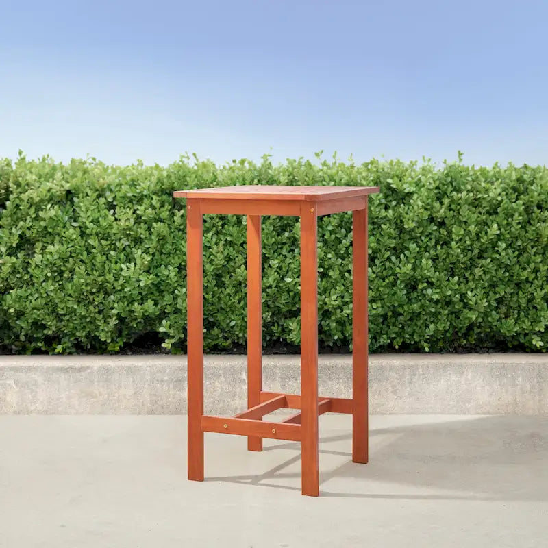 Reddish Brown Folding Bistro Table