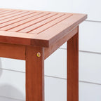Reddish Brown Folding Bistro Table