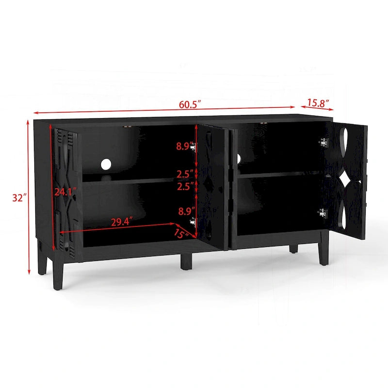 Versatile Mid Century Modern Storage Cabinet for Various Rooms