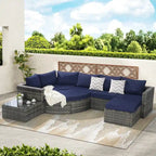 Outdoor Patio Sofa Set for Poolside Relaxation and Entertainment