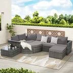 Outdoor Patio Sofa Set for Poolside Relaxation and Entertainment