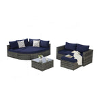 Outdoor Patio Sofa Set for Poolside Relaxation and Entertainment