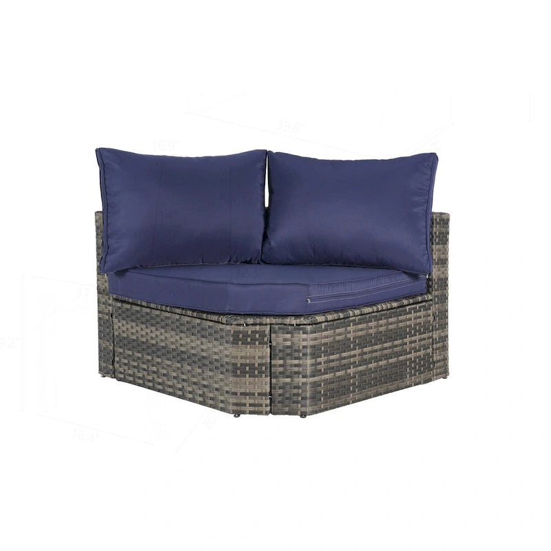 Outdoor Patio Sofa Set for Poolside Relaxation and Entertainment