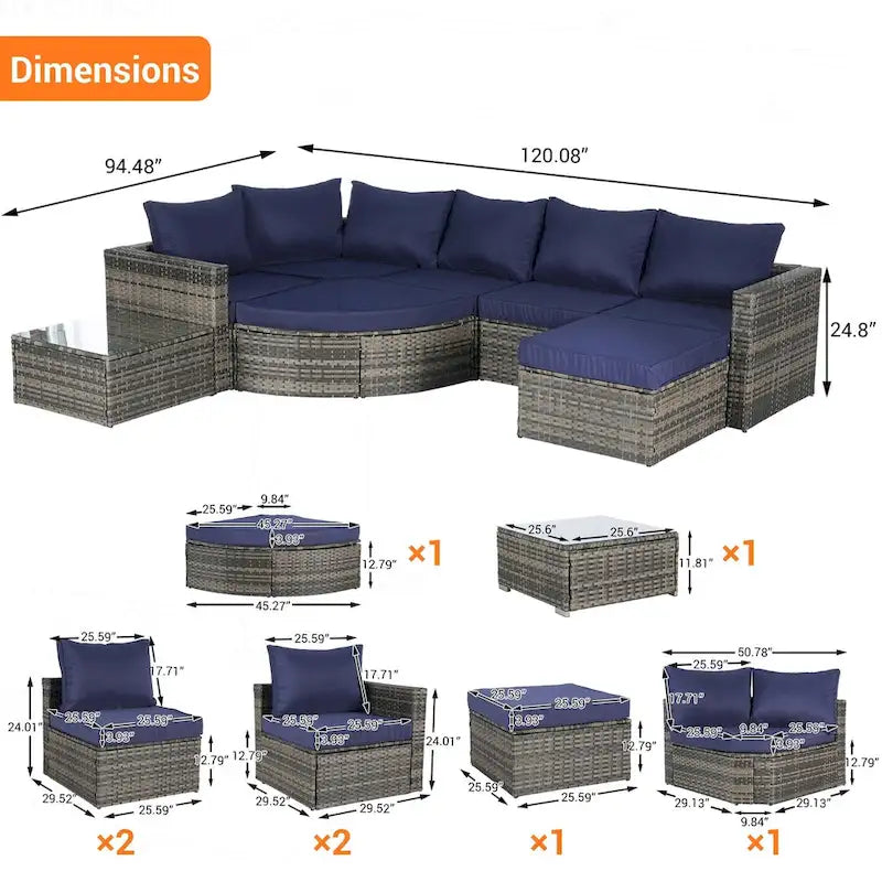 Outdoor Patio Sofa Set for Poolside Relaxation and Entertainment