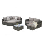 Outdoor Patio Sofa Set for Poolside Relaxation and Entertainment