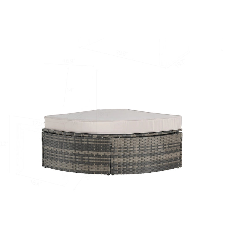 Outdoor Patio Sofa Set for Poolside Relaxation and Entertainment