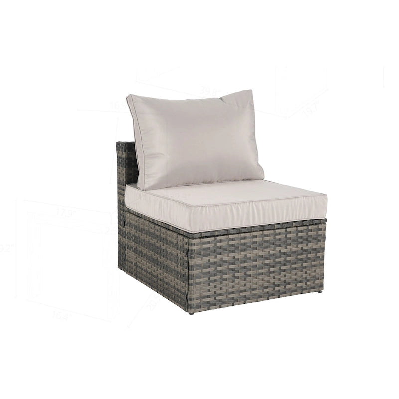 Outdoor Patio Sofa Set for Poolside Relaxation and Entertainment