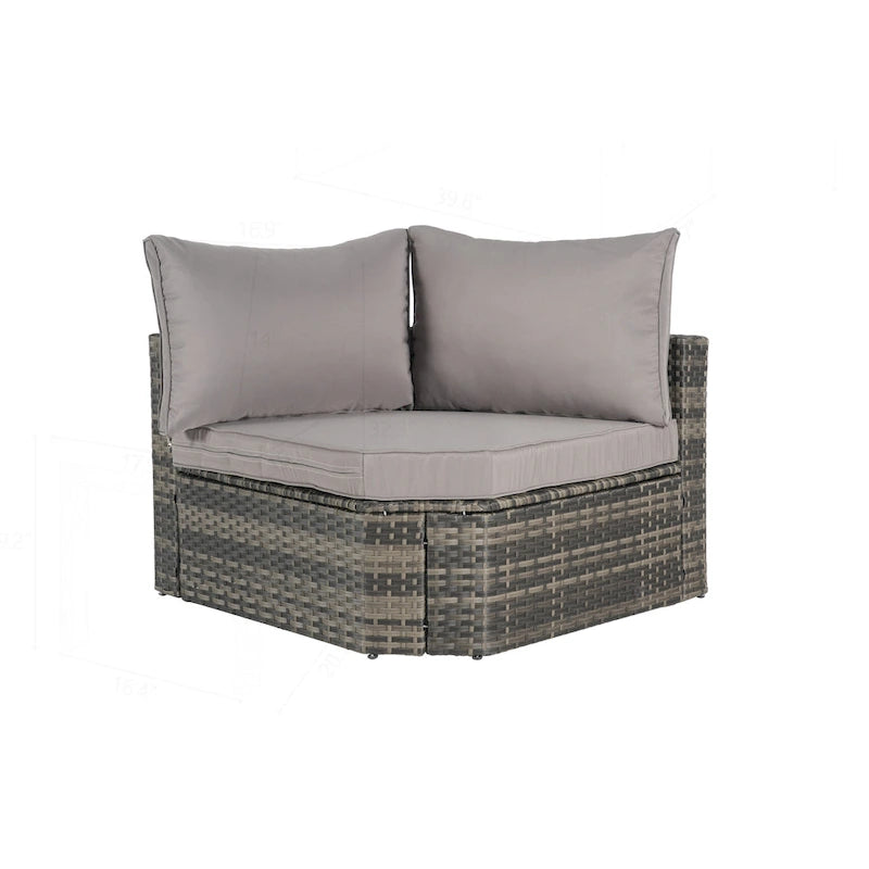 Outdoor Patio Sofa Set for Poolside Relaxation and Entertainment