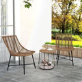 Costway 3 PCS Outdoor Furniture Set with Pet House & Heavy Duty Metal - See Details