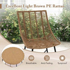 Costway 3 PCS Outdoor Furniture Set with Pet House & Heavy Duty Metal - See Details