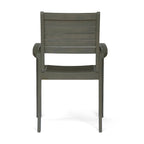 Outdoor Dining Chairs with Stackable Design