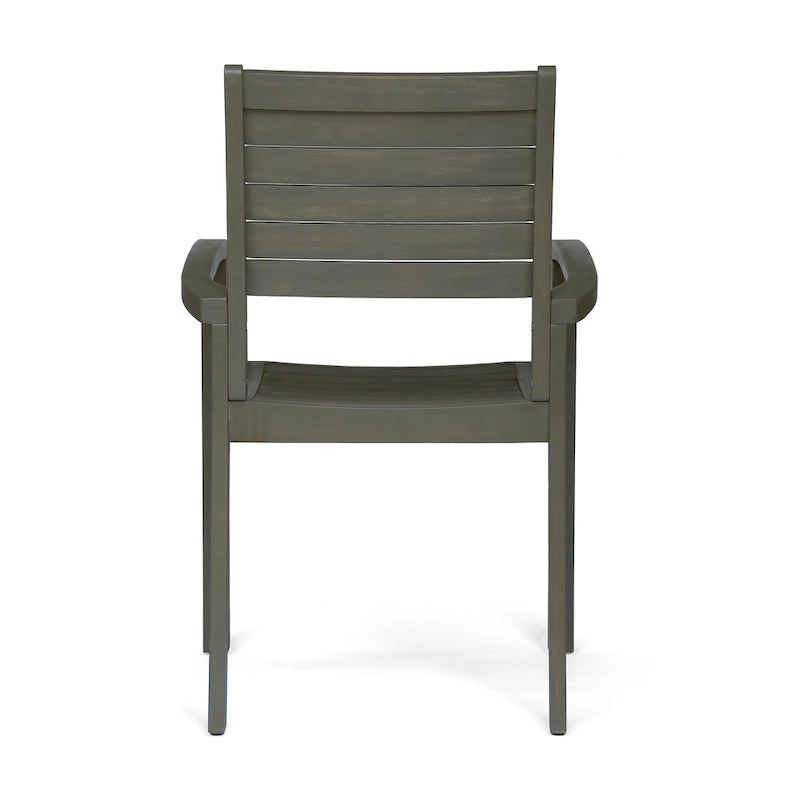 Outdoor Dining Chairs with Stackable Design
