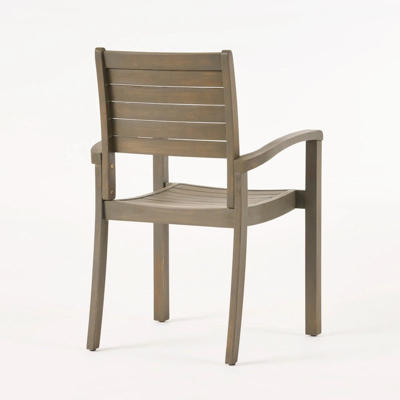 Outdoor Dining Chairs with Stackable Design