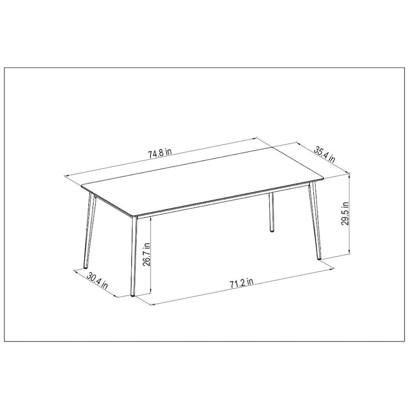 Amazonia Bleue Outdoor Patio Dining Set