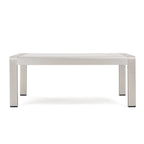 Cape Coral Outdoor 11 Seater Aluminum U-Shaped Sofa Sectional and Table Set by Christopher Knight Home