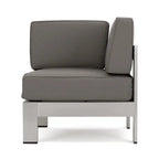 Cape Coral Outdoor 11 Seater Aluminum U-Shaped Sofa Sectional and Table Set by Christopher Knight Home