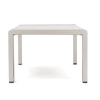 Cape Coral Outdoor 11 Seater Aluminum U-Shaped Sofa Sectional and Table Set by Christopher Knight Home