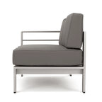 Cape Coral Outdoor 11 Seater Aluminum U-Shaped Sofa Sectional and Table Set by Christopher Knight Home