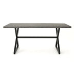 Isola Outdoor 6-piece Rectangle Aluminum Wicker Dining Set by Christopher Knight Home