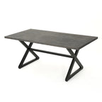 Isola Outdoor 6-piece Rectangle Aluminum Wicker Dining Set by Christopher Knight Home