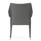 Isola Outdoor 6-piece Rectangle Aluminum Wicker Dining Set by Christopher Knight Home