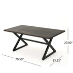 Isola Outdoor 6-piece Rectangle Aluminum Wicker Dining Set by Christopher Knight Home