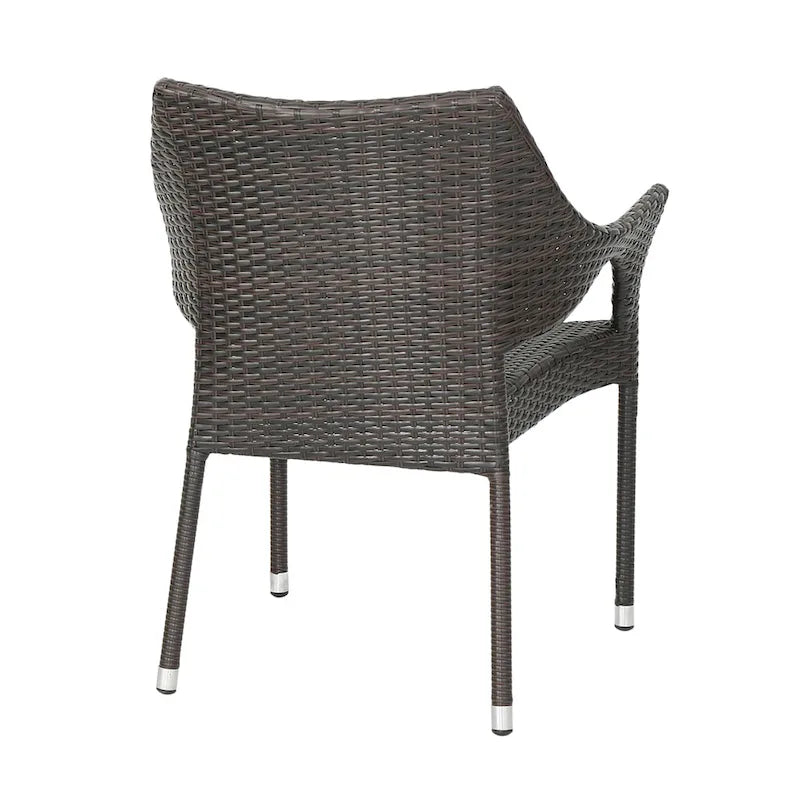 Isola Outdoor 6-piece Rectangle Aluminum Wicker Dining Set by Christopher Knight Home