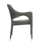 Isola Outdoor 6-piece Rectangle Aluminum Wicker Dining Set by Christopher Knight Home